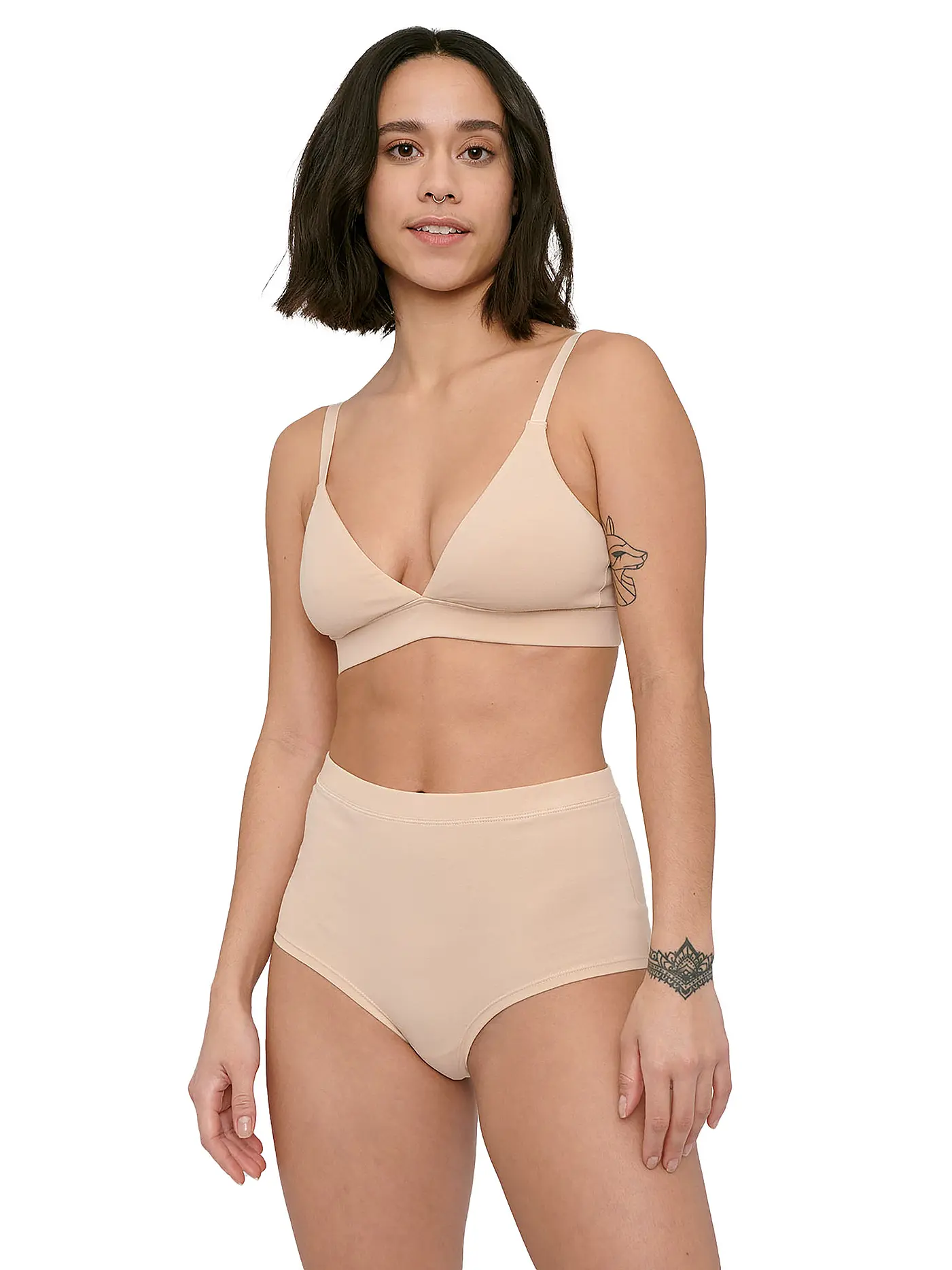 ORGANIC BASICS | High Rise Slip 2-er Pkg. oak | 